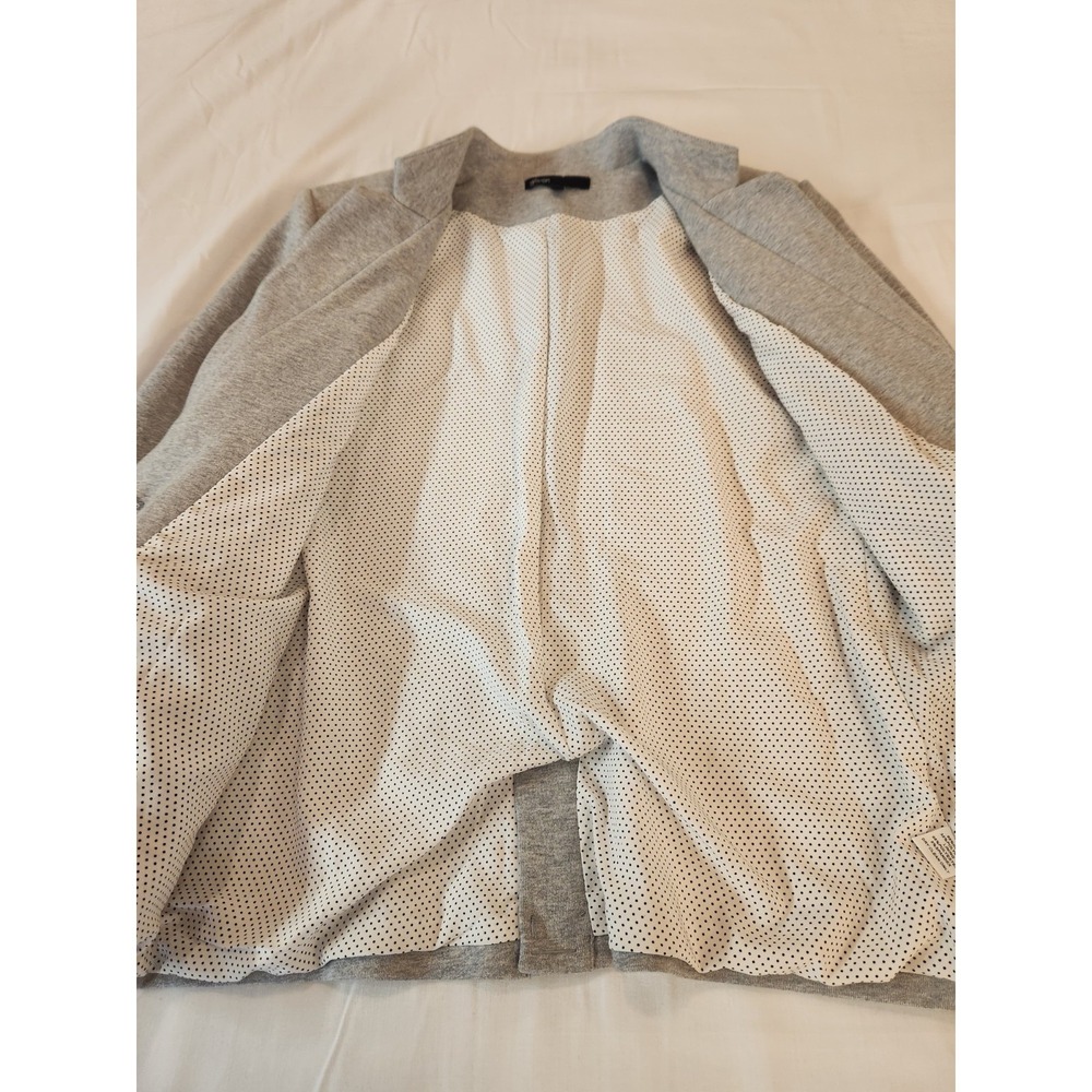 NEW Gibson Women Heather Grey Jersey Knit Blazer Size L Office Work Career Cozy - Picture 7 of 11
